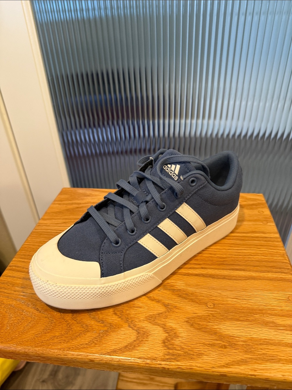 adidas Navy Blue and Off-White Women's Sneakers